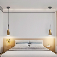 Lustres de chevet de luxe légers pour chambre à coucher, luminaires modernes minimalistes pour bar de salon et petits lustres pour salle à manger