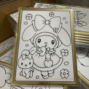 Peinture DIY de <span class=keywords><strong>dessin</strong></span> animé, peinture acrylique à la main, cadre photo, décoration de salon, peinture de personnage d'<span class=keywords><strong>anime</strong></span> en diamant, kits de peinture - Product Image 2