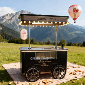 Chariot de vente de crème glacée molle commerciale 2025, Europe, chariot de vente de sucettes glacées, à vendre - Product Image 1