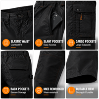 Pantalon de travail imperméable pour homme, pantalon de travail cargo durable, pantalon multi-poches pour la construction, pantalon utilitaire d'extérieur, OEM ODM