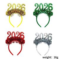 Serre-tête en plastique scintillant pour filles Gillian 2026, modèle GH004528, pour fête d'enfants, carnaval, Noël, décoration, vente chaude