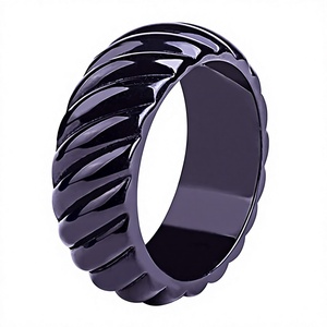 Trendy High Quality Multicolor Resin <b>Bangles</b> <b>Bracelet</b> Stylish With Ribbed Texture Unisex Trendy Fashionable Wedding Party Woman - Product Image 5