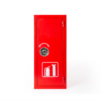 Armoire murale personnalisable pour extincteur ; Armoire d'extincteur en acier au carbone thermolaqué avec fenêtre de visualisation.