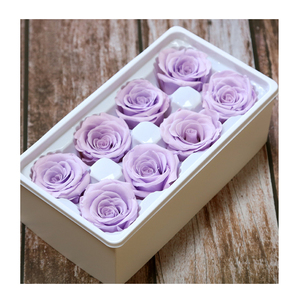 Boîte cadeau de matériel de fleur de vie éternelle fleur de rose immortelle rose séchée fleurs artificielles conservées tête roses - Product Image 1