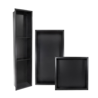 Niches murales économiques pour rouleaux de papier toilette de salle de bain, étagère encastrée en acier inoxydable 304, panneaux de douche, niche de salle de bain carrelée avec éclairage