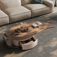 Beau mobilier d'intérieur au design élégant ensemble de tables basses table basse en acier inoxydable ensemble de table noir