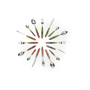 Set di Posate Acapulco Excelsa da 16 Pezzi in Acciaio Inox Multicolore, Elegante Servizio da Tavola - Product Image 1