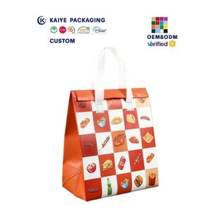 Sac isotherme personnalisé en non-tissé avec logo imprimé, scellage thermique, pour le stockage alimentaire et les courses - Product Image 2