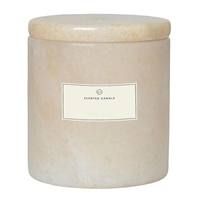 Bougie d'aromathérapie texturée en marbre en céramique avec couvercle en céramique pour décoration intérieure Bougie texturée dégradée avec logo personnalisé d'usine