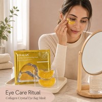 Patchs Hydrogel au Collagène et à l'Or en Sachet Scellé Frais pour Soins de Beauté, Spas et Voyages