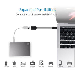 16cm <span class=keywords><strong>USB</strong></span> 3.1 Typ C-Stecker auf <span class=keywords><strong>USB</strong></span> 3.0 a Buchse OTG-Datenkabel adapter Typ C OTG-Adapter kabel für universelles Typ C-Schnitts telle telefon - Product Image 4