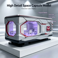 Modèle d'affichage de capsule spatiale futuriste personnalisée