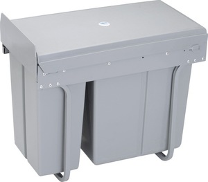Seau de rangement de cuisine 10L/20L, classification extractible, amortisseur de chocs, plastique invisible, <span class=keywords><strong>double</strong></span> seau - Product Image 2