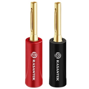 Rasantek 24K chapado en oro <span class=keywords><strong>género</strong></span> <span class=keywords><strong>masculino</strong></span> conector Banana - Product Image 2