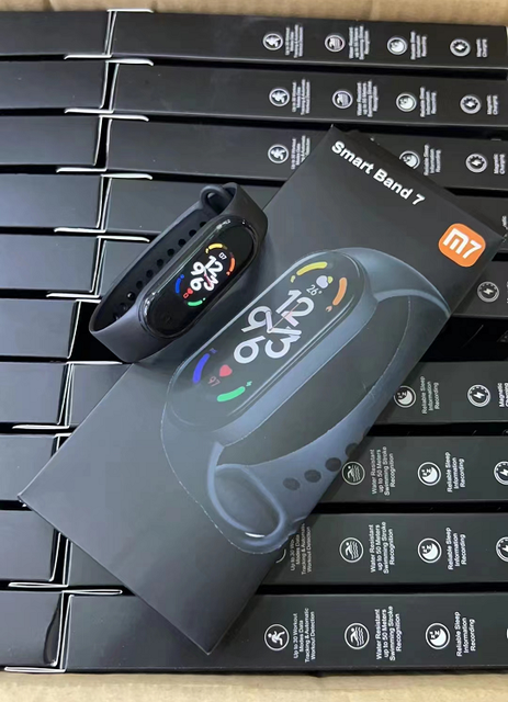 New Arrival Heart Rate Blood Pressure Blood Oxygen Monitoring Push Message M7 Smart Watch Fitness tracker Kids Smart Band M6 M7