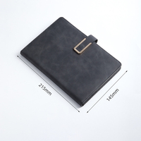 Cahier d'affaires personnalisé haut de gamme en cuir PU expédition rapide fournitures de bureau papeterie promotionnelle avec Type de verrouillage