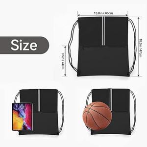 Custom Logo Fashion Sport Multifunctional Waterproof Eco-Friendly Anti-Theft Gym <b>Outdoor</b> <b>Basketball</b> Sports Backpack Drawstring - Product Image 2