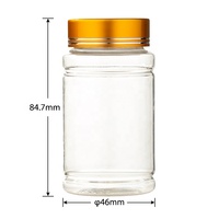 Bouteille en plastique PET écologique personnalisable de 100 ml, légère, pour le stockage de capsules de compléments alimentaires