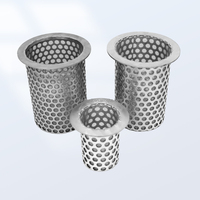 Filtre tubulaire perforé en acier inoxydable haute température et haute pression, support de filtre personnalisé, tubes en maille