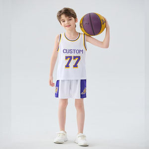 Toptan basketbol formaları özel çocuklar futbol formaları ucuz basketbol gömlek - Product Image 5