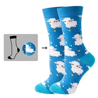 Chaussettes unisexes pour adultes, mignonnes, en jacquard, avec un design personnalisé, chaussettes fantaisie, chaussettes amusantes à motifs de dessins animés