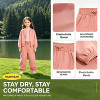 Individuell Bedruckte PU-Kinderregenjacke im Poncho-Stil mit Logo Wasserdichte Regenbekleidung für den Außenbereich