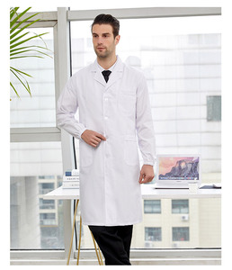 Abrigos de laboratorio para mujer, abrigos de laboratorio de manga larga con cierre a presión profesional, médicos de laboratorio, científico loco - Product Image 3
