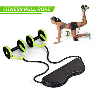 Ruota del rullo di esercizio dell'abs dell'allenatore addominale senza rumore <span class=keywords><strong>con</strong></span> la <span class=keywords><strong>fascia</strong></span> di resistenza - Product Image 2