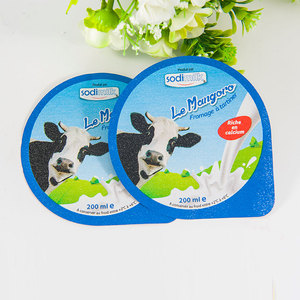 Tùy Chỉnh In Ấn Die Cut 95mm96mm AL + PP Keo/PP Dễ Dàng Để Xé Phim Nổi Nhôm Foil Sữa Chua Cốc Nhựa Niêm Phong Phim Nắp - Product Image 3