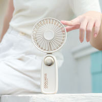 Ventilateur USB rechargeable multifonctionnel (portatif/de bureau/sur pied 3-en-1, cinq vitesses, en plastique, pour usage domestique et extérieur)