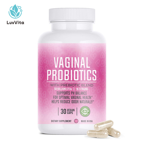 Cápsulas Probióticas y Vitamínicas Vaginales LUVVITA Personalizadas al por Mayor para Mujeres, Apoyan el Equilibrio del pH y la Salud Vaginal para Adultas y Adolescentes - Product Image 1