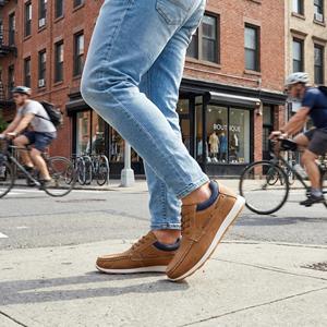 Высококачественные повседневные туфли из полиуретана для мужчин, удобная обувь для ежедневной носки, универсальная модная нескользящая обувь - Product Image 3