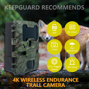 Caméra <span class=keywords><strong>de</strong></span> <span class=keywords><strong>chasse</strong></span> sans fil Wifi 4K 32MP avec détection <span class=keywords><strong>de</strong></span> mouvement, vision nocturne, connexion à l'application, caméra <span class=keywords><strong>de</strong></span> surveillance <span class=keywords><strong>de</strong></span> la faune, IP67 Bluetooth - Product Image 2
