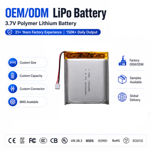Sel Baterai Lipo Kapasitas Besar 3.7V 2200mAh 744445 Bersertifikasi UL, Grosir OEM Untuk Power Bank, Penyimpanan Energi, Baterai Soft Pack - Product Image 1