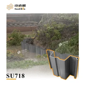 Plastic Sheet Pile PVC Sheet Piling SU718 10MM Thickness Vinyl Seawall For Cut Off And Containment Systems