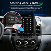 Autoradio Android 14 de style Tesla 12,8 pouces pour Ford Ranger F250 2011-2015, écran vertical IPS, navigation GPS, CarPlay sans fil