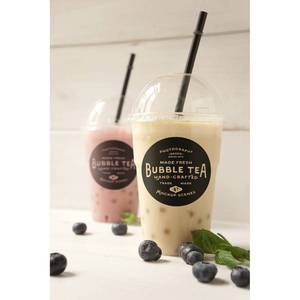 Biểu Tượng Tùy Chỉnh In Dùng Một Lần Uống Bong Bóng Trà Cup Bán Buôn Ice 8 12 16 32 Oz Rõ Ràng Pet Cà Phê Cốc Nhựa Với Nắp - Product Image 5