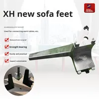 Style moderne épaissi en alliage d'aluminium carré canapé jambes de soutien étanche salon meubles matériel Xin Hao marque en gros