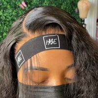 Bande élastique réglable de maquillage pour la fabrication de perruques bandeau de cheveux vierges ceinture velcro bandes de fusion sans oreilles
