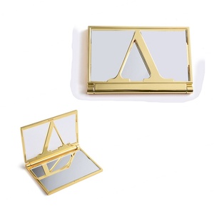 Fashion Girl Shiny Gold Color Hollow Design <b>Compact</b> Cosmetic Pocket <b>Mirror</b> - Product Image 4