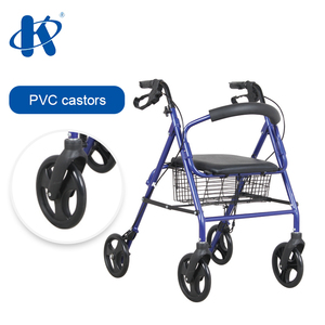 Kaiyang KY9146L Aluminum Frame 4 <strong>Wheeled</strong> Four Wheel <strong>Walker</strong> <strong>With</strong> <strong>Seat</strong> Deluxe Design Heavy Duty Rollator - Product Image 3