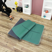 미끄럼 방지 요가 매트 피트니스 매트 드 타원형 아치형 요가 메이트 Yogamat 5mm 맞춤형 내구성 Pu 천연 고무 요가 매트