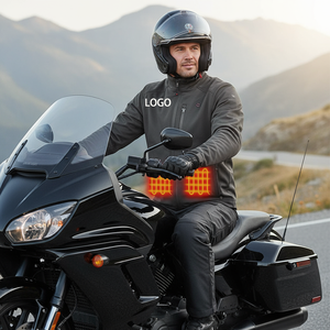 Áo khoác giữ nhiệt xe máy 5V, chống gió, bền, có đèn phản quang, điều khiển nhiệt độ, chất liệu lông cừu - Product Image 2