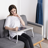 Plateau de lit ergonomique réglable avec pieds pliants, Portable, grand espace, bureau d'étude, table pour ordinateur Portable, canapé-lit