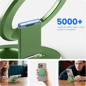 Оригинальный двухсторонний магнитный держатель для телефона из алюминиевого сплава, держатель для пальца, подставка для телефона, аксессуар для мобильного телефона - Product Image 3