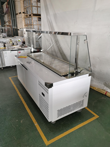 Mesa Refrigerada para Preparação de Pizza 110V 220V, Expositor de Salada, Refrigerador para Preparação de Sanduíches, Equipamento de Refrigeração Personalizado - Product Image 6