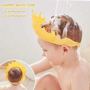 Bonnet <span class=keywords><strong>de</strong></span> <span class=keywords><strong>bain</strong></span> pour bébé personnalisé, grand bonnet <span class=keywords><strong>de</strong></span> <span class=keywords><strong>douche</strong></span> imperméable pour bébé, protecteur <span class=keywords><strong>de</strong></span> la tête, des yeux, des oreilles, shampoing, visière, chapeau pour enfants et tout-petits - Product Image 6