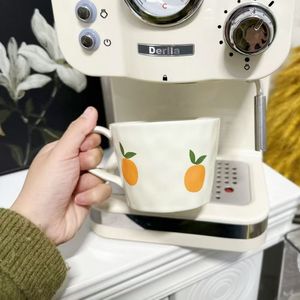 แก้วเซรามิคดีไซน์ผลไม้แอปเปิ้ลและส้ม คุณภาพดี ทนทาน สไตล์วินเทจ ปลอดภัยสำหรับอาหาร ใช้ซ้ำได้ เหมาะเป็นของขวัญทางธุรกิจ - Product Image 4