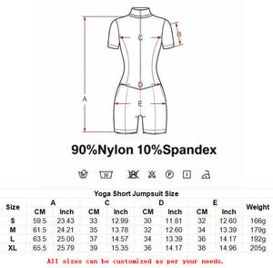 Ensemble de vêtements de yoga courts sans couture personnalisés, vêtements de <span class=keywords><strong>sport</strong></span> haute résistance pour femmes, combinaison de yoga sportive <span class=keywords><strong>une</strong></span> pièce - Product Image 2