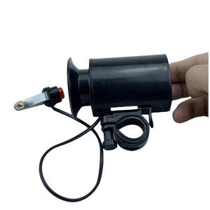 Klaxon électrique Qt 205 noir, son puissant, sonnette de vélo, alimenté par batterie, en plastique - Product Image 2